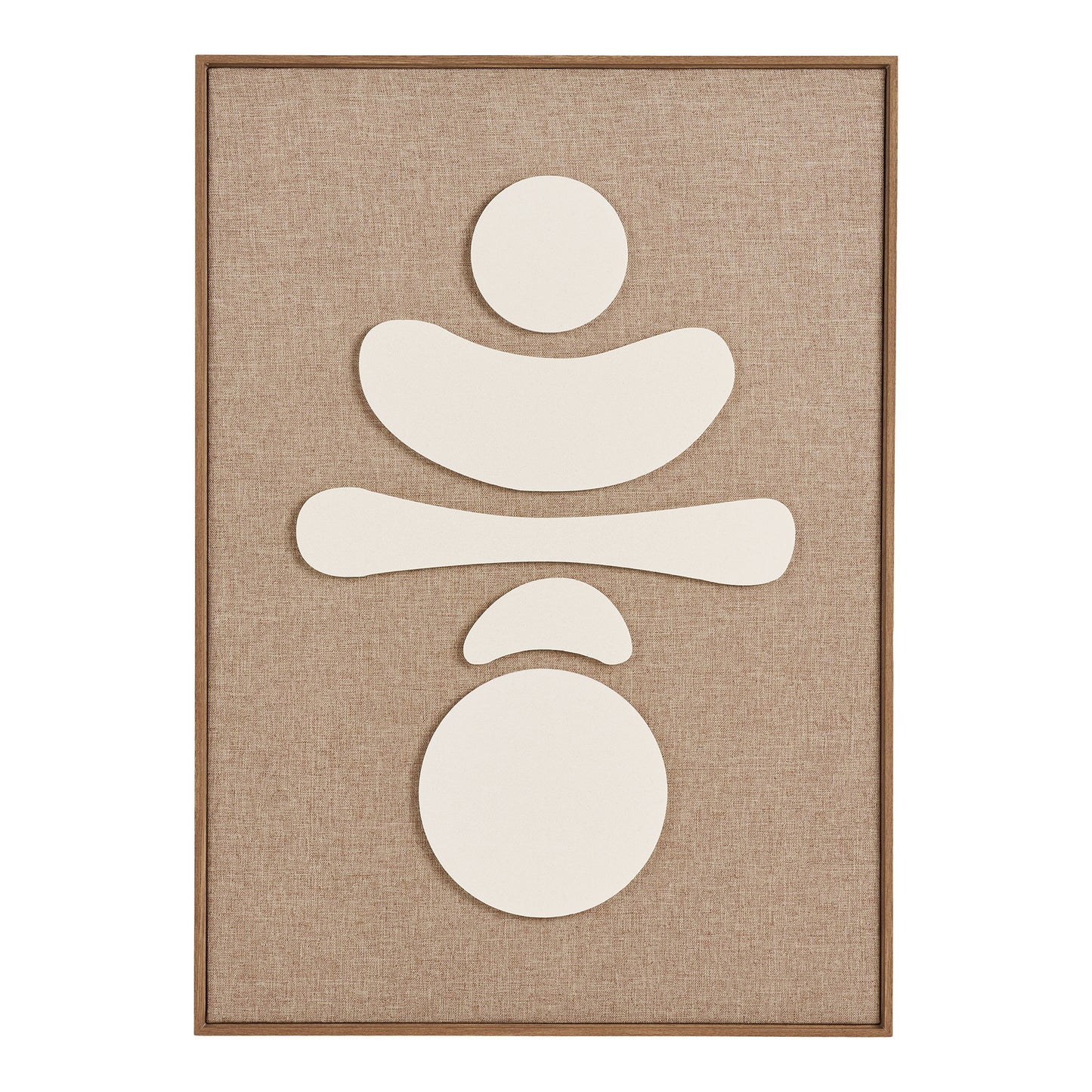 Decoração de Parede Diva em Relevo Castanho e Bege, N.º 2 — 50 × 70 cm