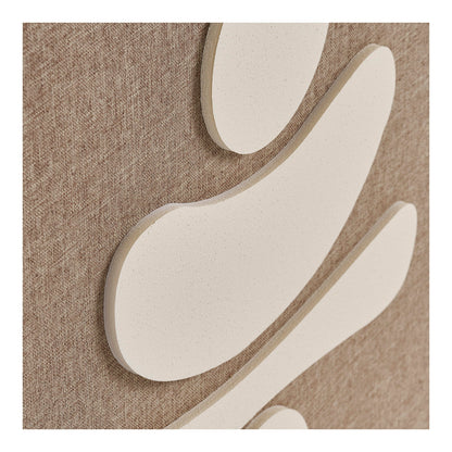 Decoração de Parede Diva em Relevo Castanho e Bege, N.º 2 — 50 × 70 cm