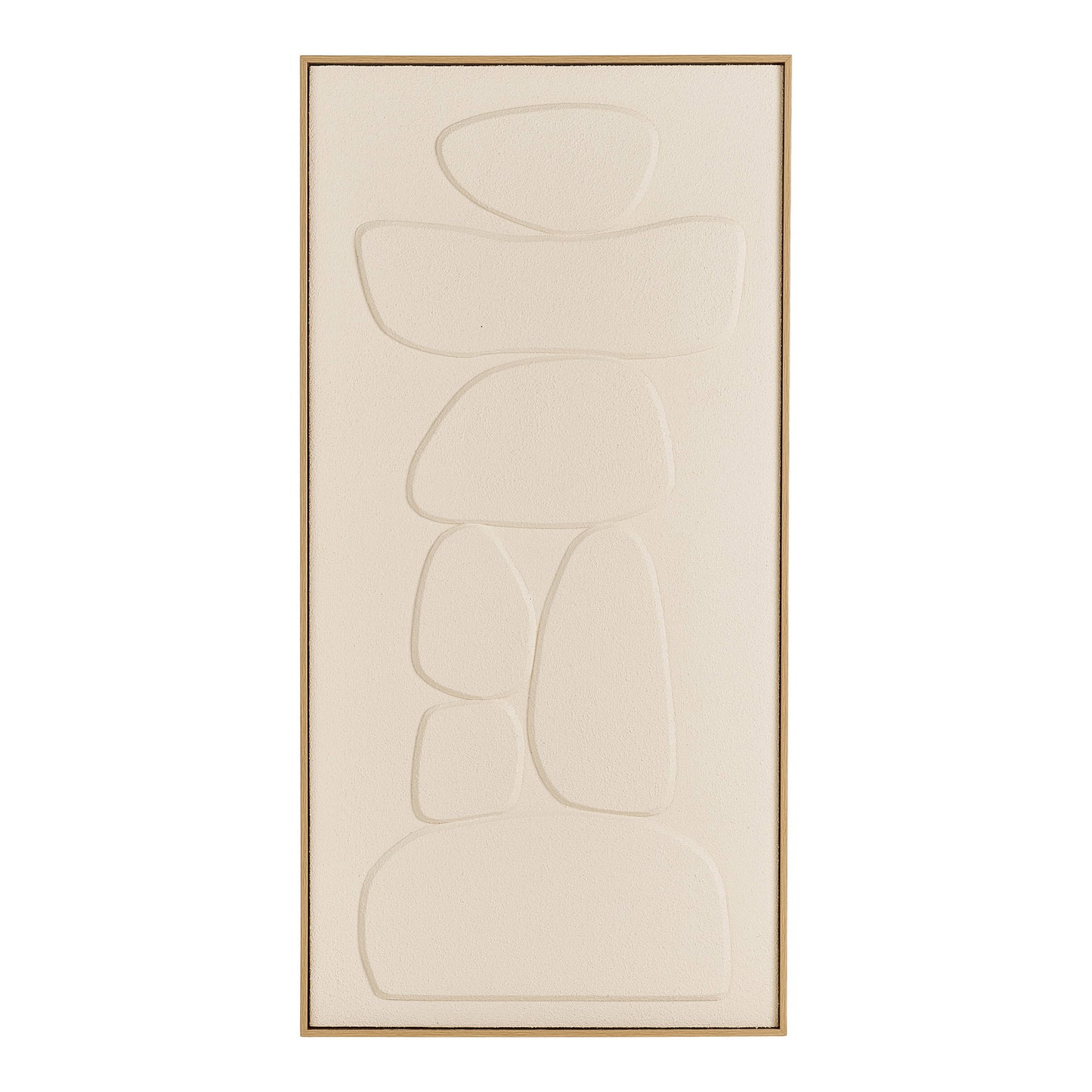 Victoria Embossed Beige Wall Decoration, No. 2 — 60 × 120 cm