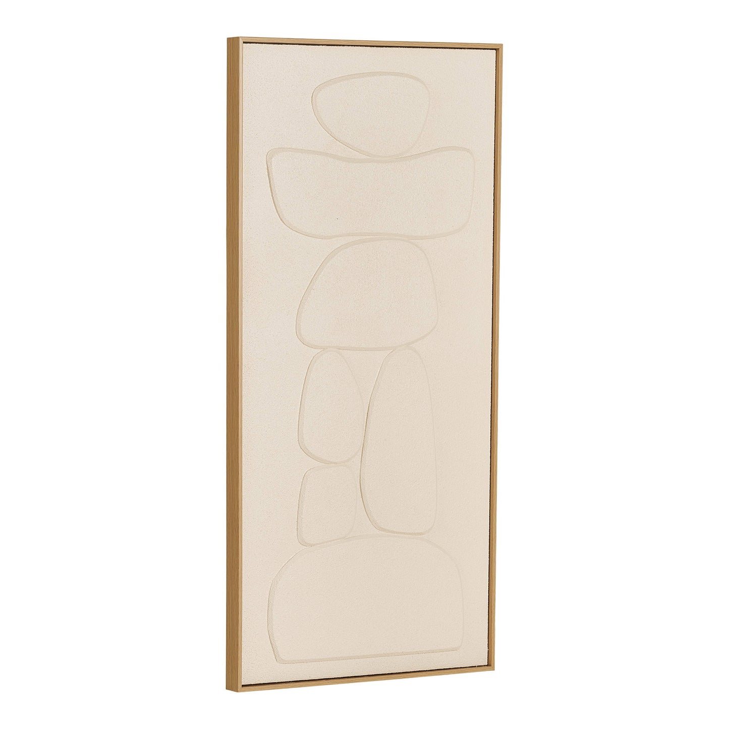 Victoria Embossed Beige Wall Decoration, No. 2 — 60 × 120 cm
