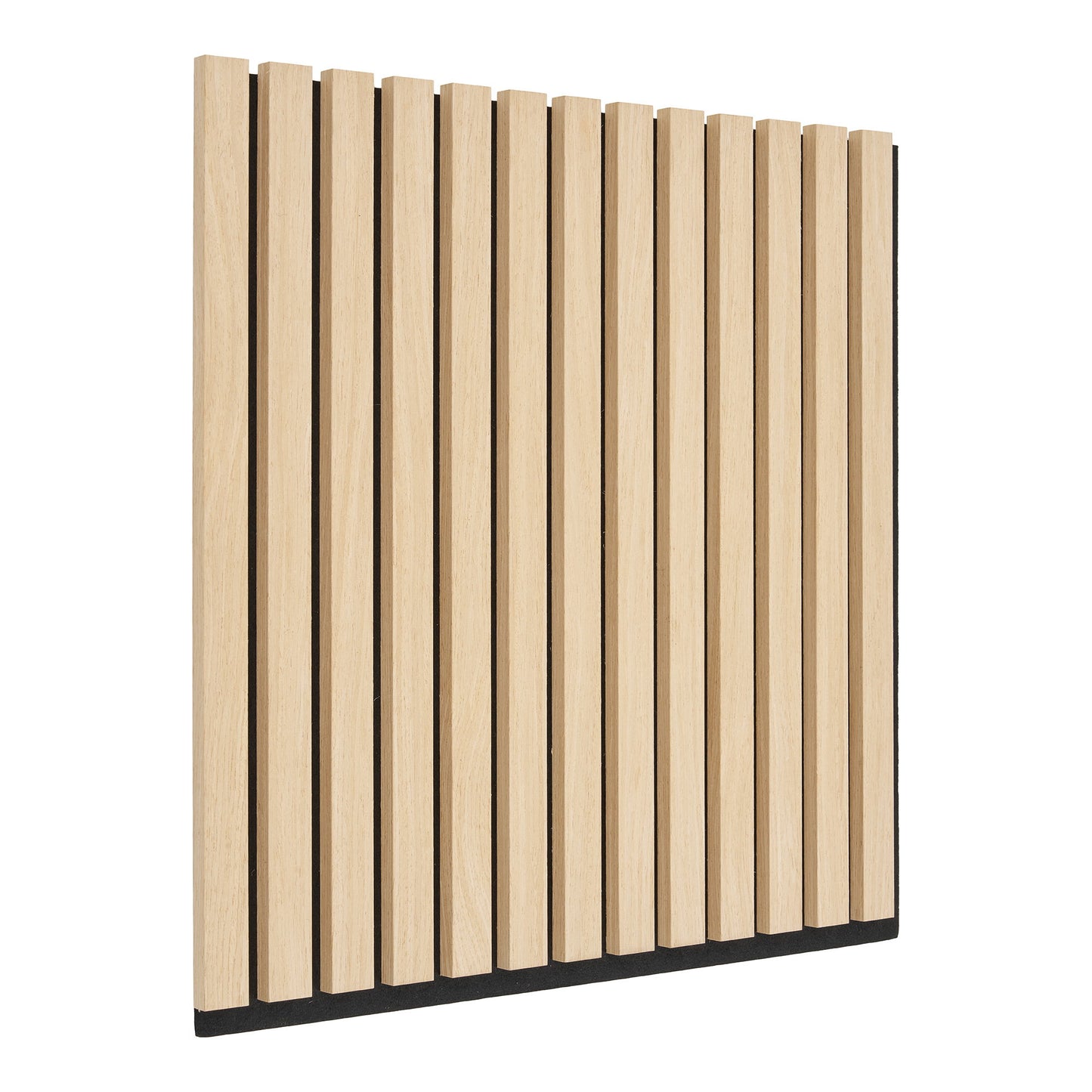 Conjunto de 2 Painéis Acústicos em Folheado de Carvalho, 52 × 52 cm