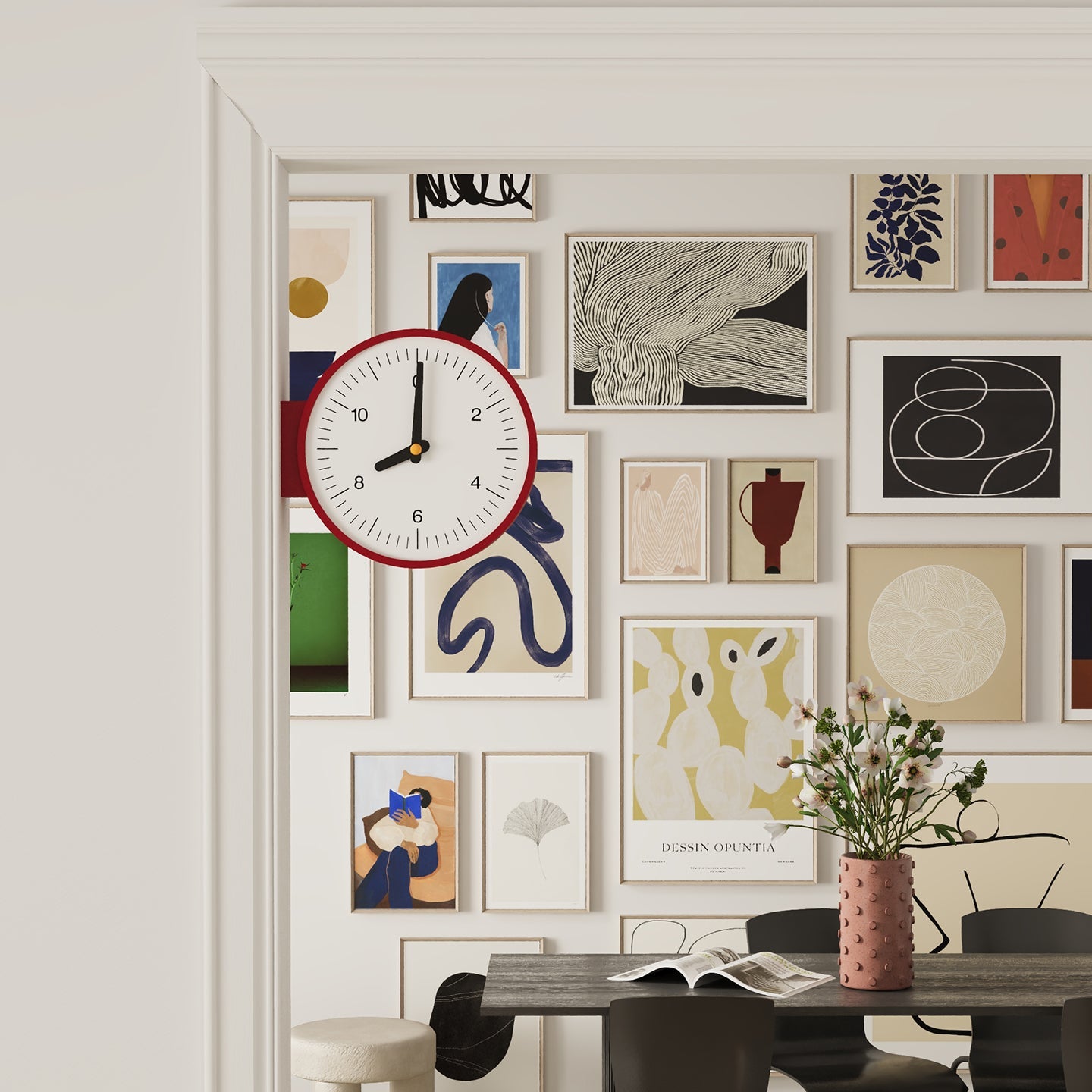 Minimalism Double-Sided Clock-1