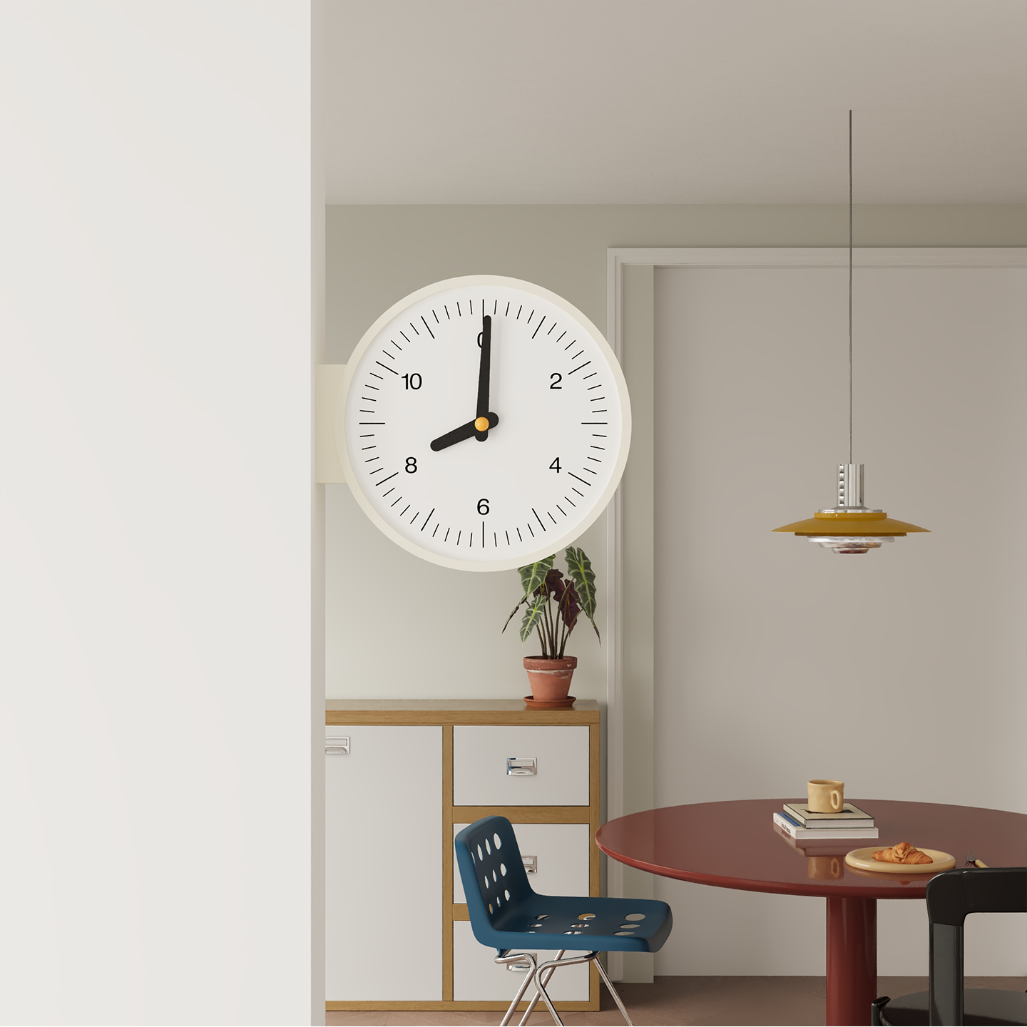 Minimalism Double-Sided Clock-2