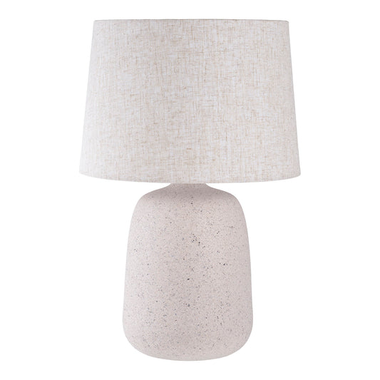 Candeeiro de Mesa Croft em Cerâmica com Acabamento Areado — 46 cm