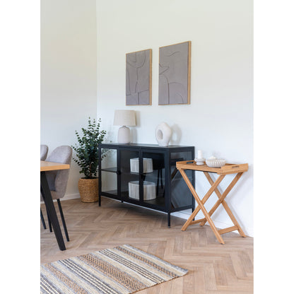 Candeeiro de Mesa Croft em Cerâmica com Acabamento Areado — 46 cm