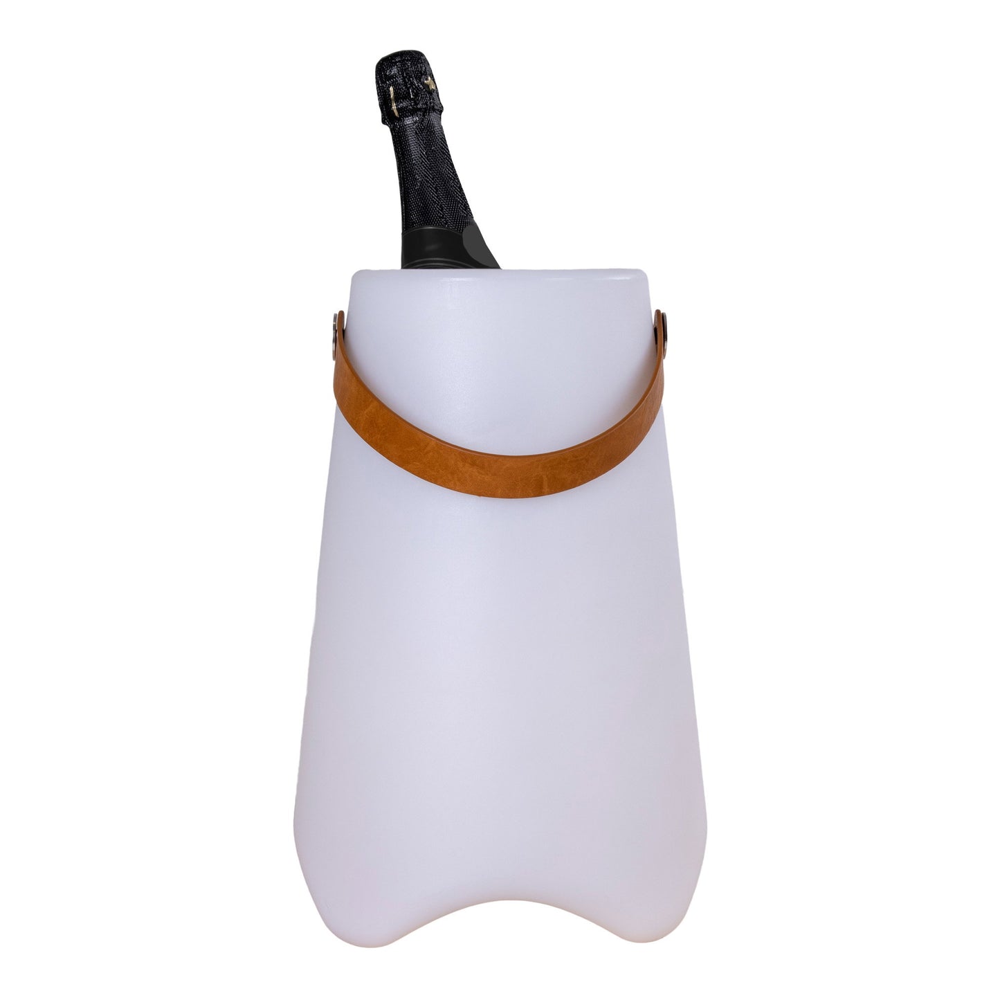 Balde de Vinho Bristol com Luz LED, Recarregável Branco