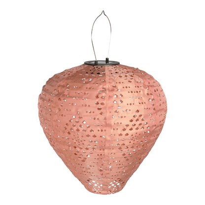 Lanterna LED Greatham Solar Recarregável, Rosa — Ø 30 cm