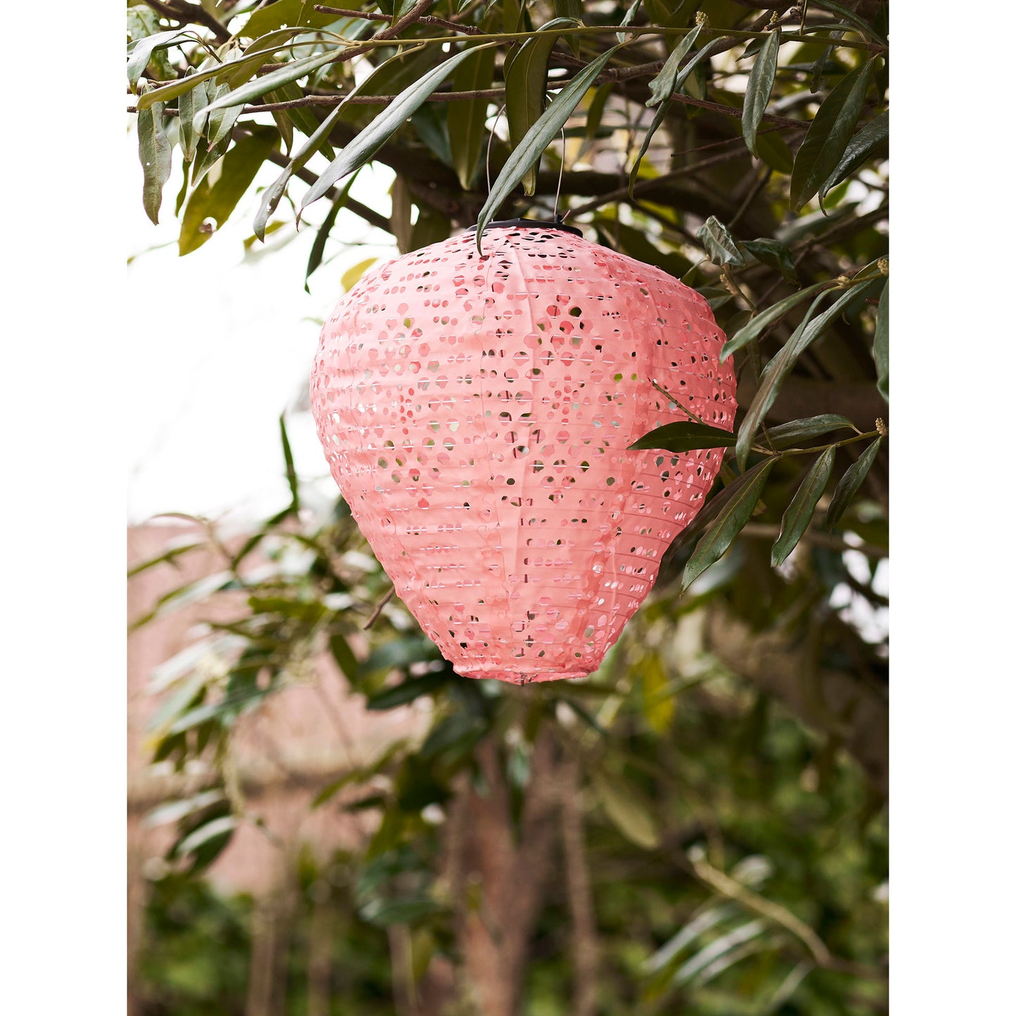 Lanterna LED Greatham Solar Recarregável, Rosa — Ø 30 cm