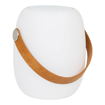 Cardiff LED Lamp with Bluetooth Speaker, White — 21 cm