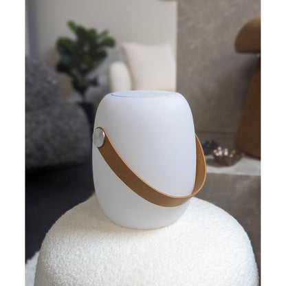 Cardiff LED Lamp with Bluetooth Speaker, White — 21 cm
