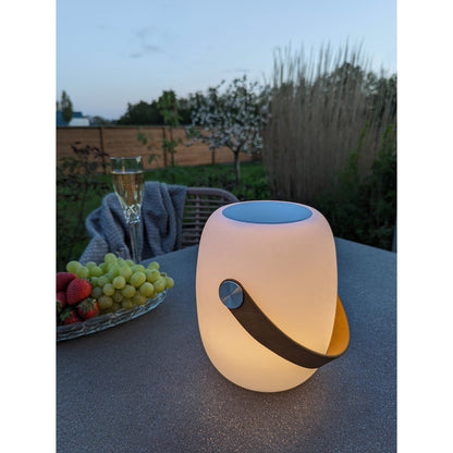 Cardiff LED Lamp with Bluetooth Speaker, White — 21 cm