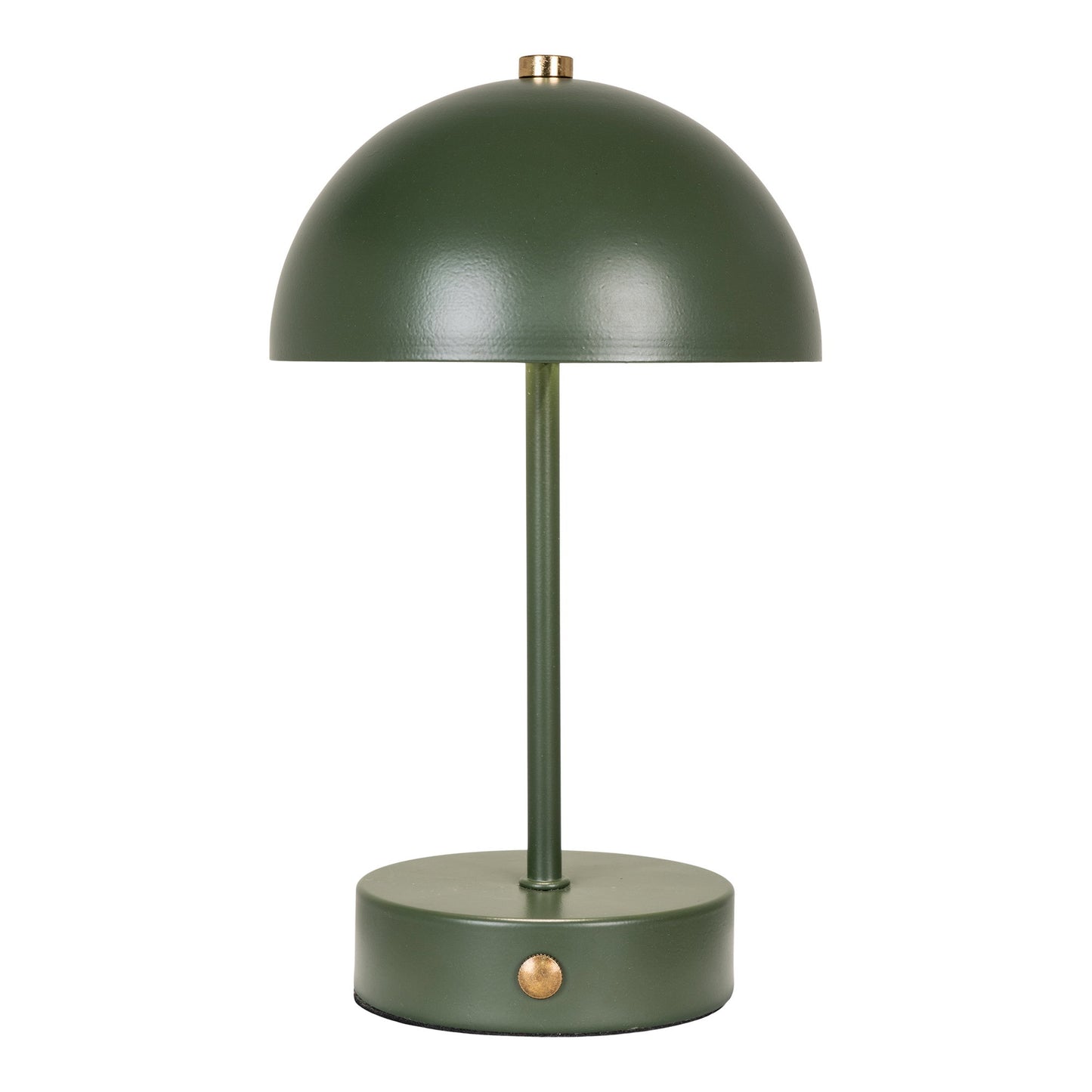 Candeeiro de Mesa Holt Recarregável, Metal Verde e Latão