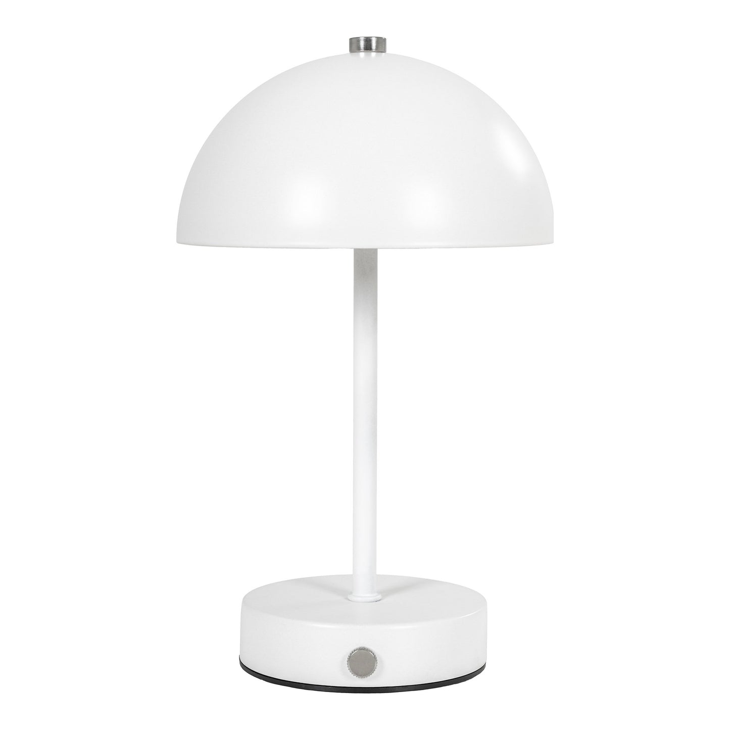 Candeeiro de Mesa Holt Recarregável, Metal Branco e Aço