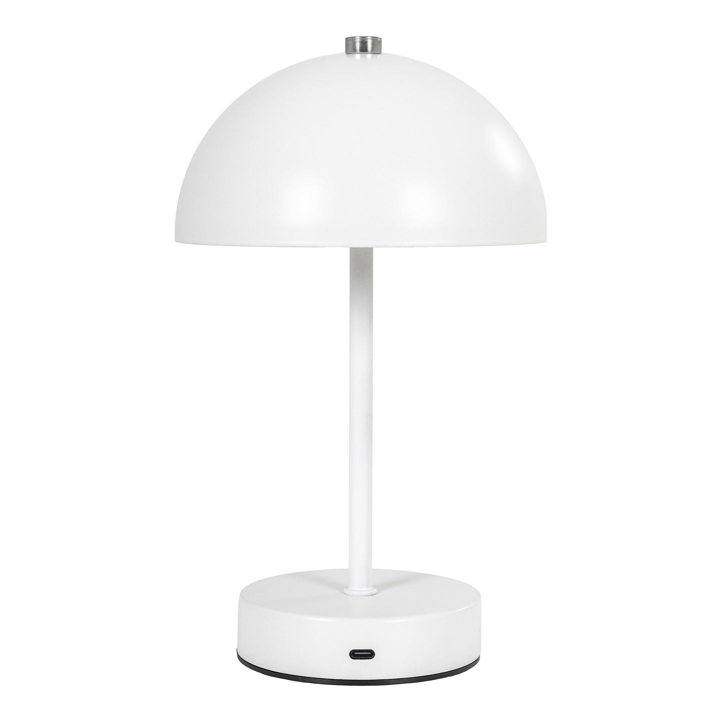 Candeeiro de Mesa Holt Recarregável, Metal Branco e Aço