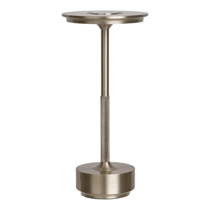 Candeeiro de Mesa Lyneham Recarregável, Metal Prateado