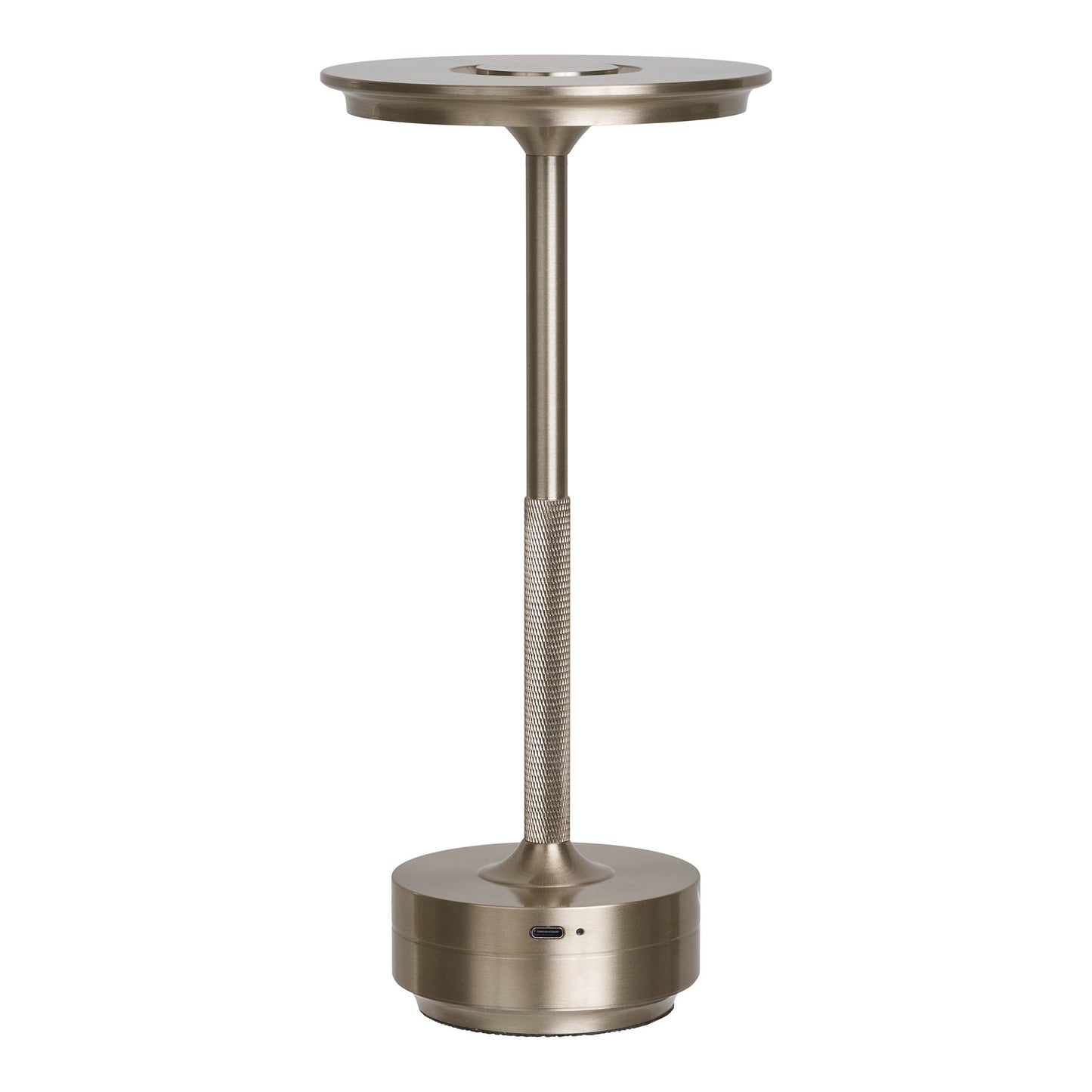 Candeeiro de Mesa Lyneham Recarregável, Metal Prateado
