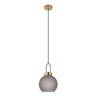 Candeeiro Pendente Luton em Vidro Fumado, Ø 20 cm