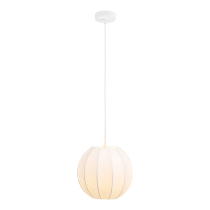 Candeeiro Pendente Coventry, Esfera em Resina Branca — Ø 25 cm