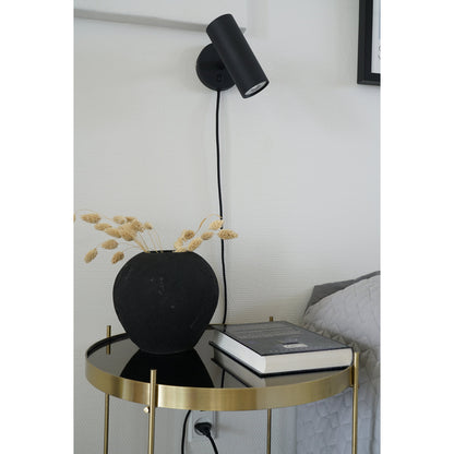 Aplique de Parede Paris em Aço Preto — 22 cm