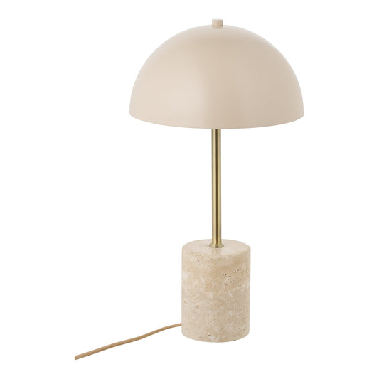 Candeeiro de Mesa Sheffield em Mármore e Metal, Bege