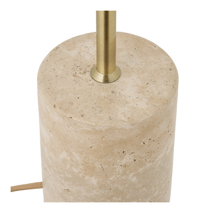 Candeeiro de Mesa Sheffield em Mármore e Metal, Bege