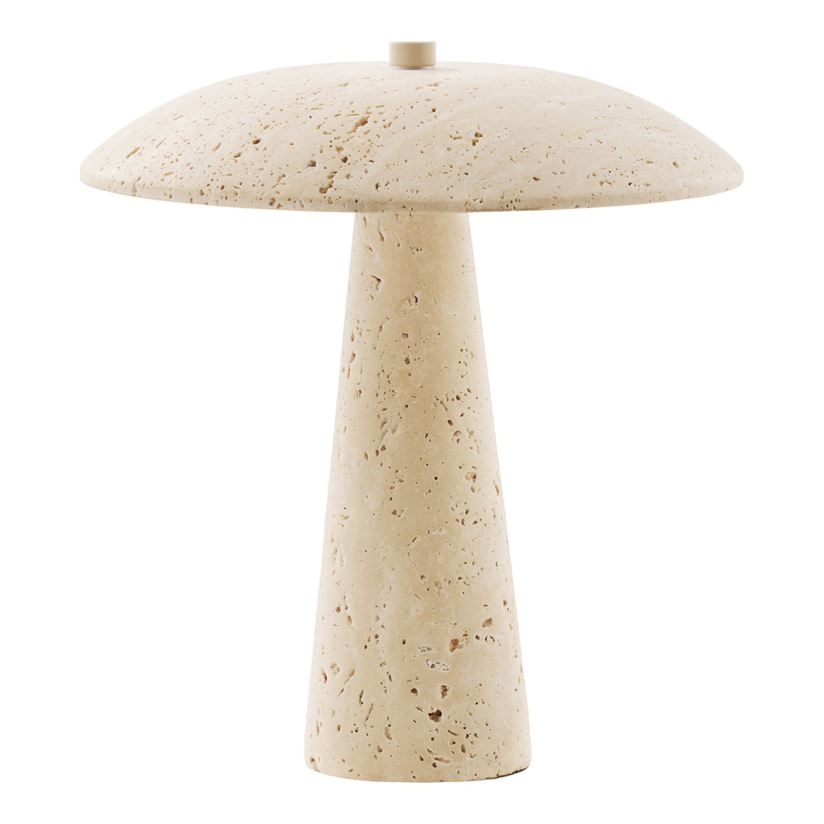 Consett Travertine Table Lamp, Natural — 25.5 cm