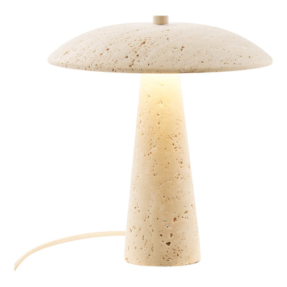 Consett Travertine Table Lamp, Natural — 25.5 cm