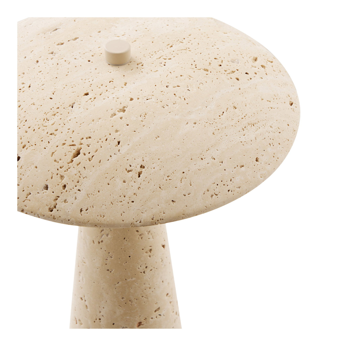 Consett Travertine Table Lamp, Natural — 25.5 cm