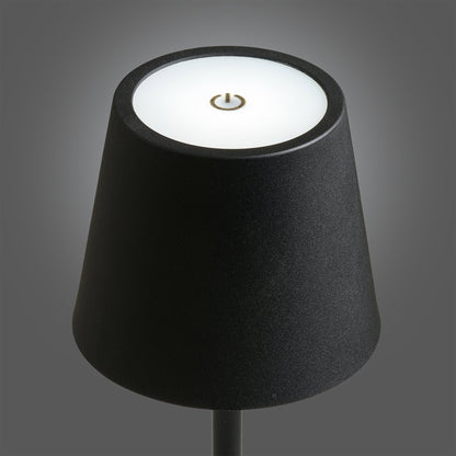 Candeeiro de Mesa Bradford Recarregável, Metal Preto