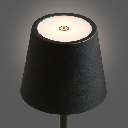 Candeeiro de Mesa Bradford Recarregável, Metal Preto