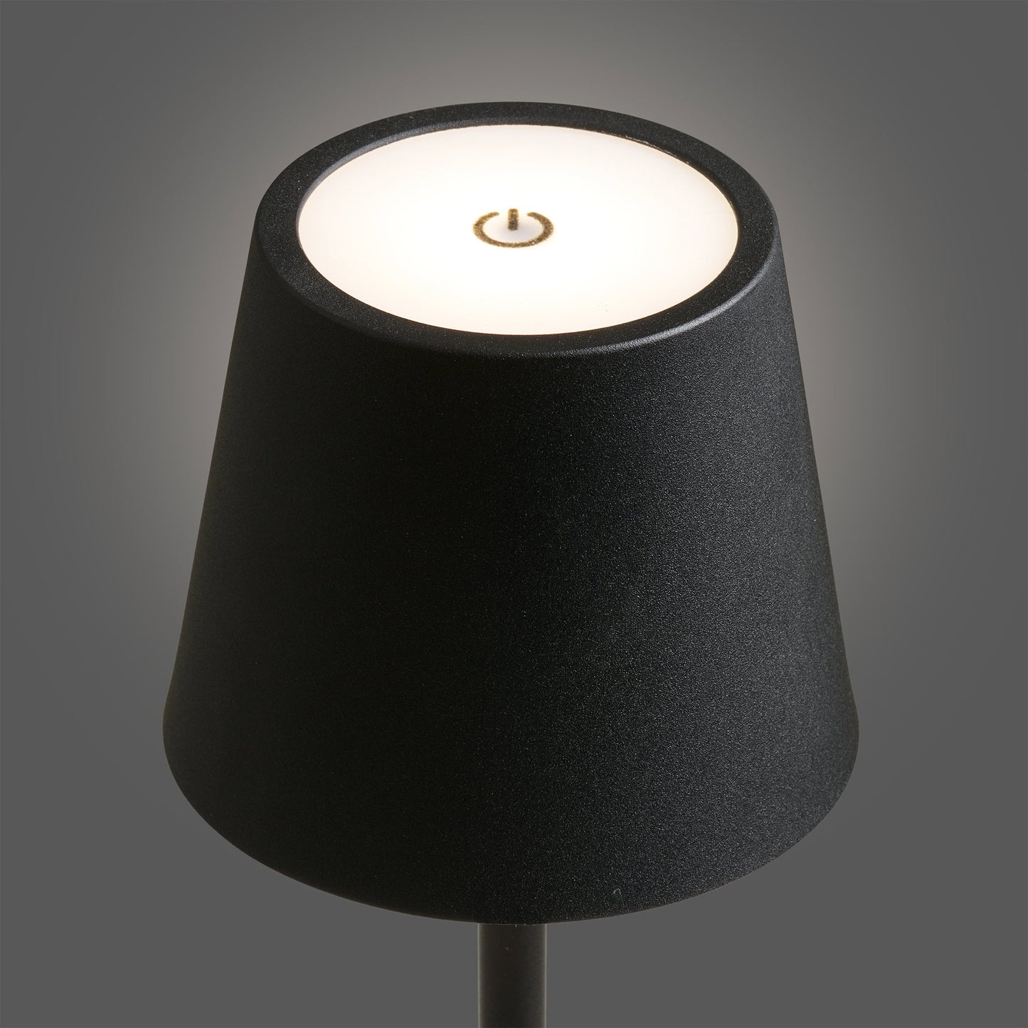 Candeeiro de Mesa Bradford Recarregável, Metal Preto