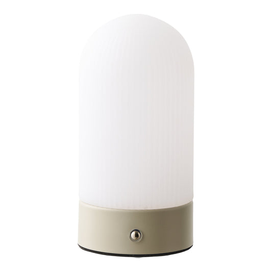 Candeeiro de Mesa Ashford Recarregável, Bege e Branco