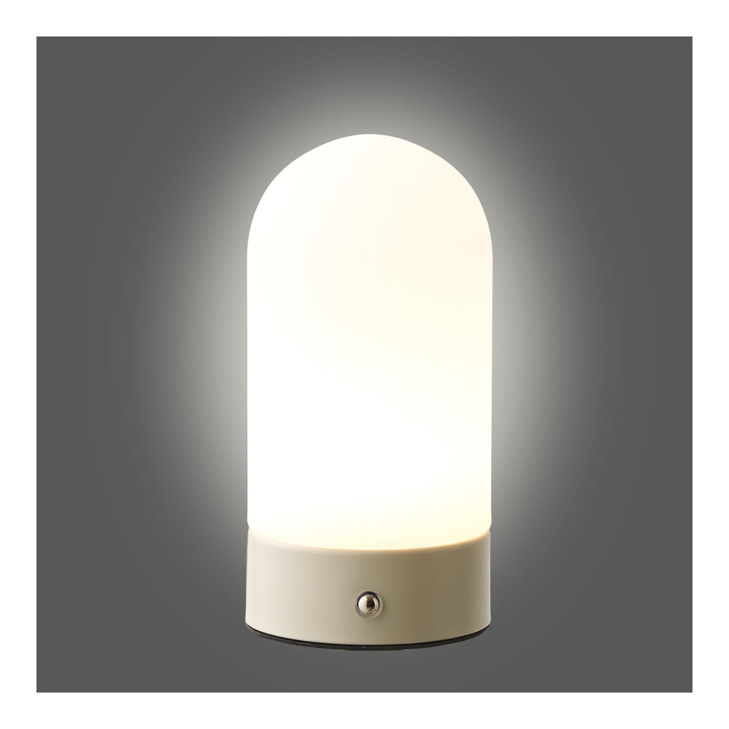 Candeeiro de Mesa Ashford Recarregável, Bege e Branco