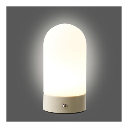 Candeeiro de Mesa Ashford Recarregável, Bege e Branco