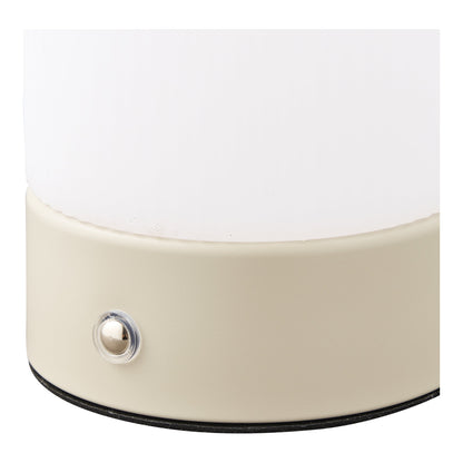 Candeeiro de Mesa Ashford Recarregável, Bege e Branco