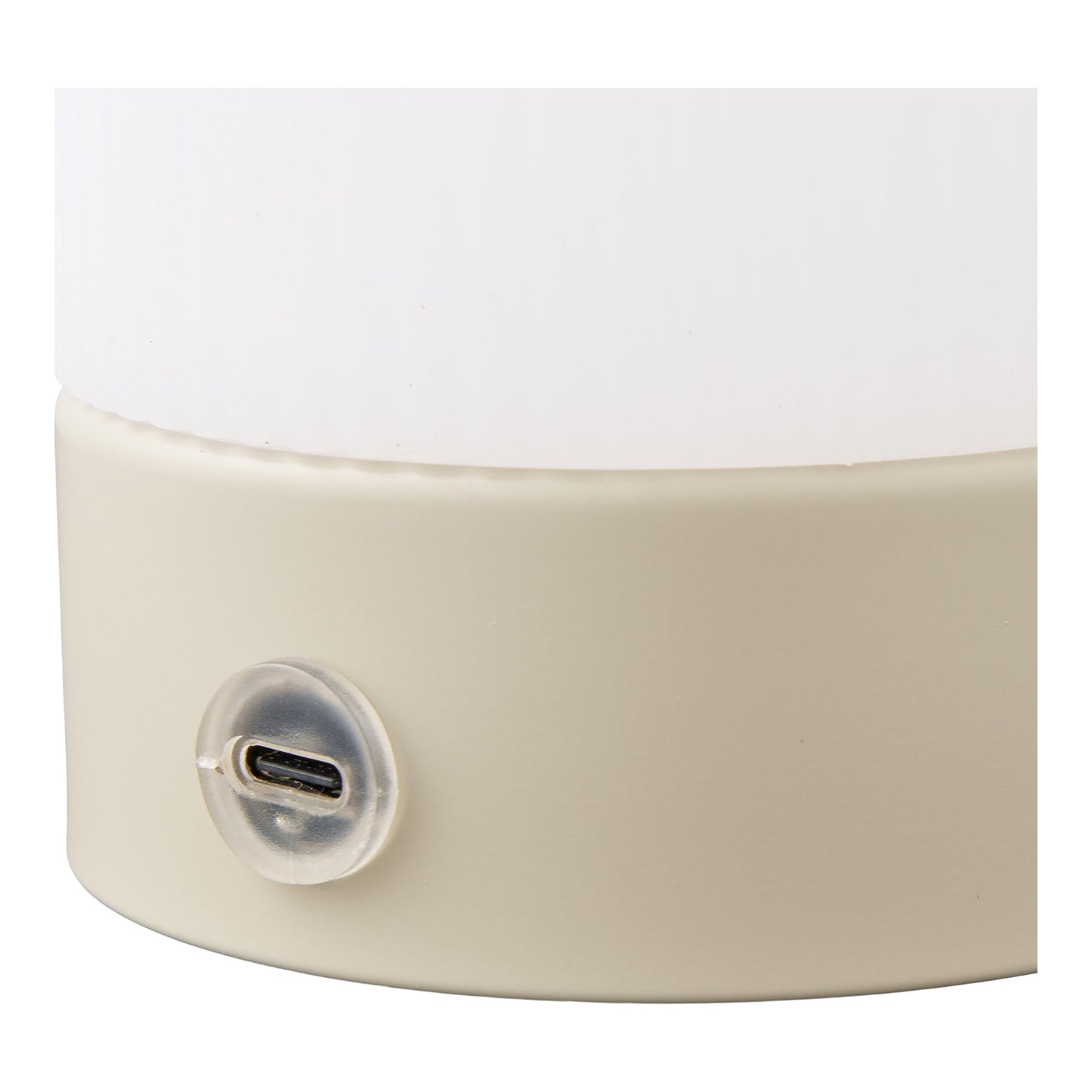 Candeeiro de Mesa Ashford Recarregável, Bege e Branco
