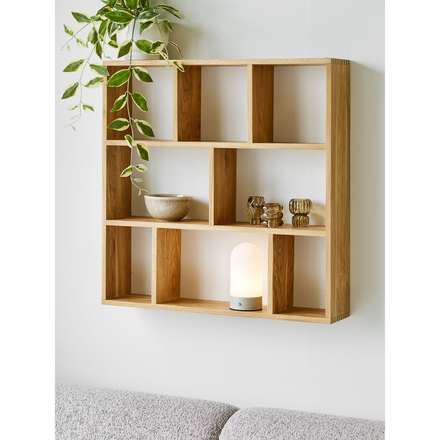 Candeeiro de Mesa Ashford Recarregável, Bege e Branco