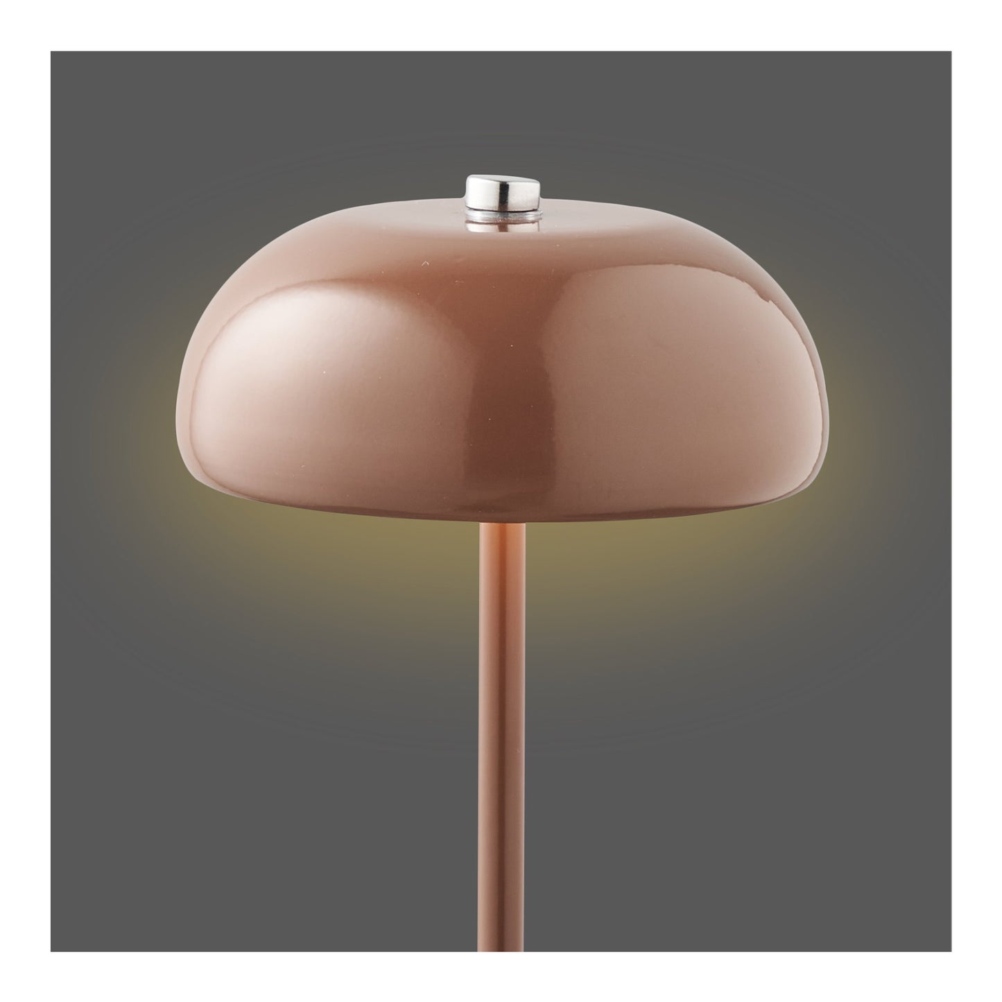 Candeeiro de Mesa Margate Recarregável em Metal Castanho — Ø 13 cm