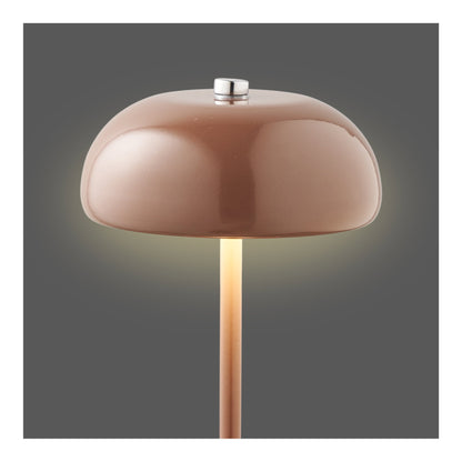 Candeeiro de Mesa Margate Recarregável em Metal Castanho — Ø 13 cm