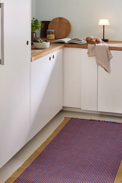 Passadeira AtYourFeet em Algodão Tecido à Mão, Multicolor — 80 × 200 cm