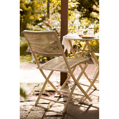 Conjunto Bistrô Arcas — 2 Cadeiras e 1 Mesa, Taupe