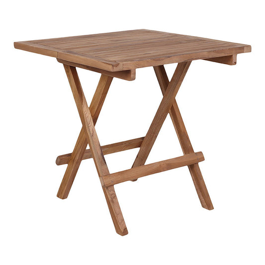 Mesa de Apoio Bilbao em Teca Natural, 50 × 50 × 50 cm