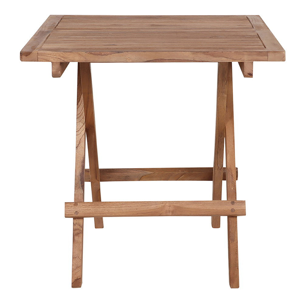 Mesa de Apoio Bilbao em Teca Natural, 50 × 50 × 50 cm
