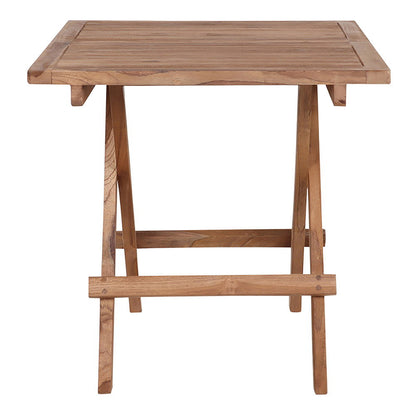Mesa de Apoio Bilbao em Teca Natural, 50 × 50 × 50 cm