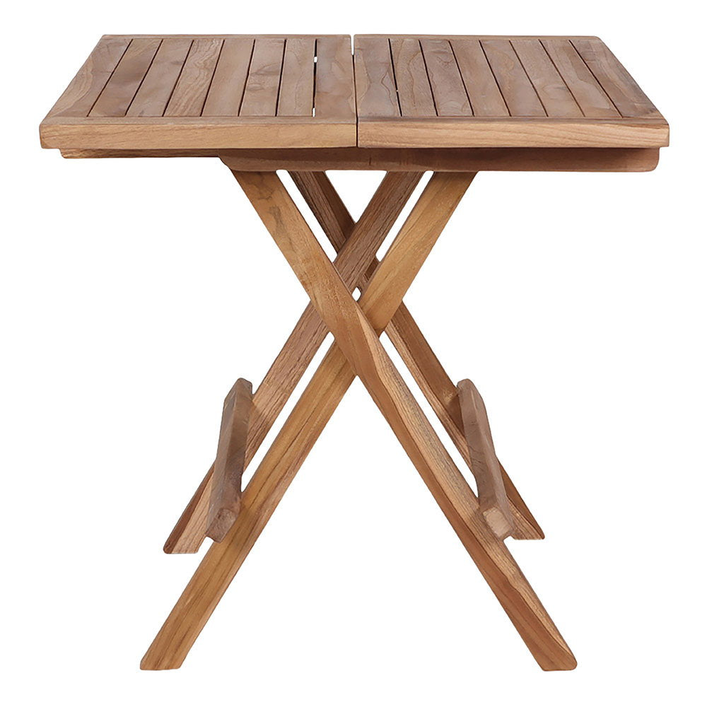 Mesa de Apoio Bilbao em Teca Natural, 50 × 50 × 50 cm