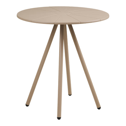 Mesa Bistrô Barletta em Polipropileno, Taupe — Ø 70 × 73,5 cm