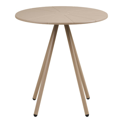 Mesa Bistrô Barletta em Polipropileno, Taupe — Ø 70 × 73,5 cm