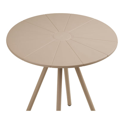 Mesa Bistrô Barletta em Polipropileno, Taupe — Ø 70 × 73,5 cm