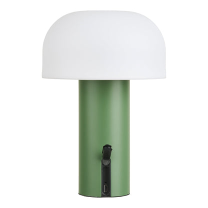 Candeeiro Portátil Soham Recarregável, Branco e Verde