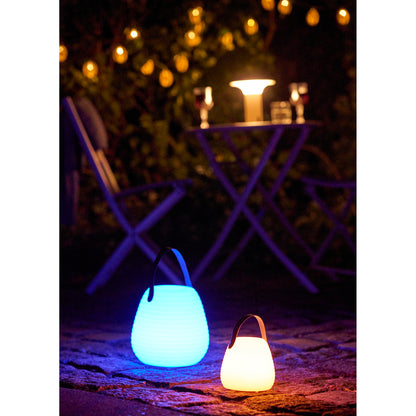Candeeiro LED Derry Recarregável, Branco — 21 cm